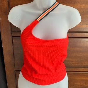 URBAN OUTFITTERS - Red Top W/ Crossbody Strap & Buckle